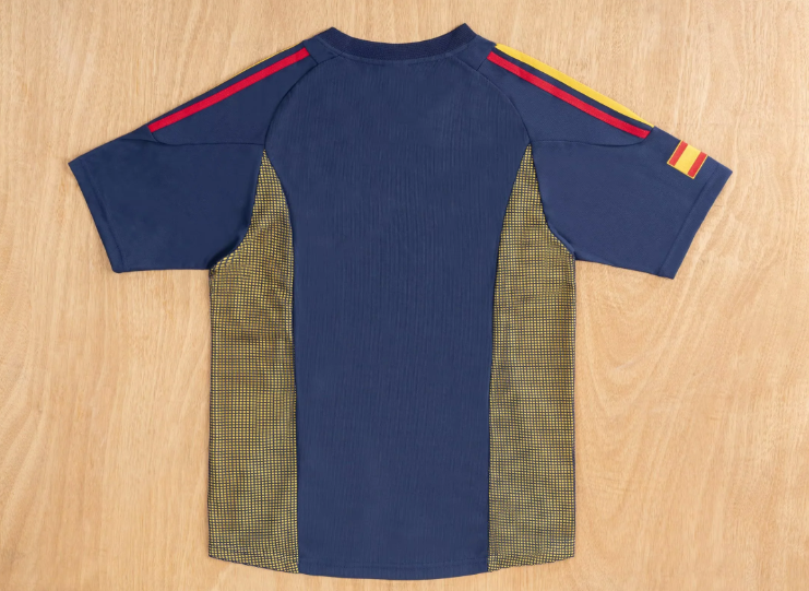Camiseta España 2002 azul oscuro tercera equipación (tallas S-XXL)