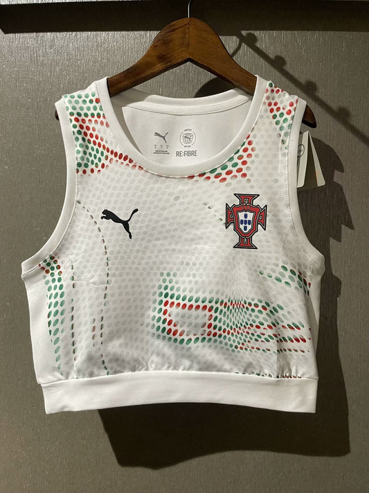 Top Mujer Portugal Blanco (tallas S-XL)
