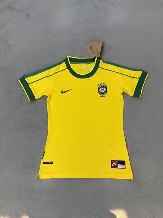 Camiseta Brasil 1998 version mujer (tallas S-XXL)