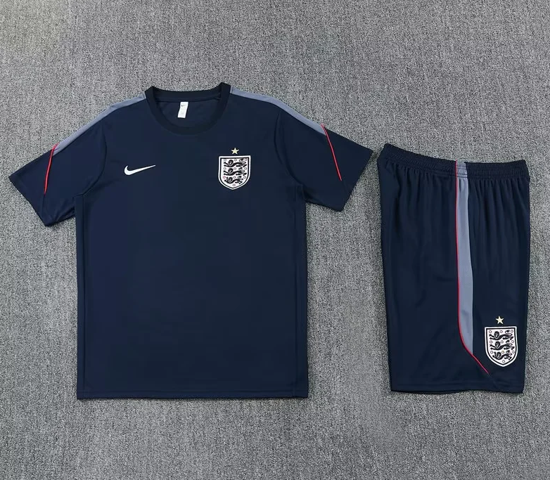 Conjunto de entrenamiento Inglaterra azul oscuro (tallas adultos y niños)