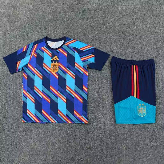 Conjunto de entrenamiento dos estrellas España 2026 pre-partido (tallas adultos y niños)