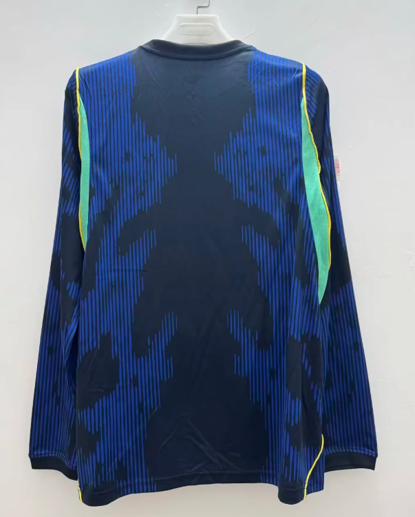 Camiseta manga larga Brasil Mundial 2026 visitante (solo tallas S-4XL)