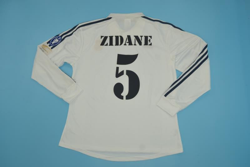Camiseta de manga larga Real Madrid 2001/02 Final Champions (tallas S-XXL)