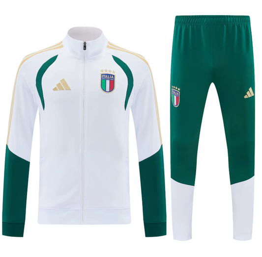 Chandal Italia 2026 blanco (solo tallas S-XXL)