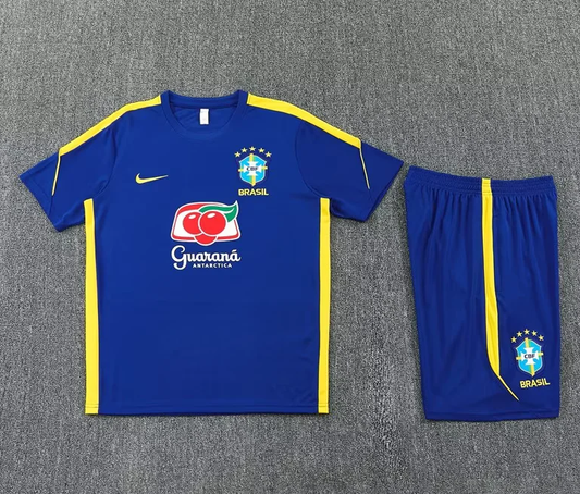 Conjunto de entrenamiento Brasil 2026 azul (tallas adultos y niños)