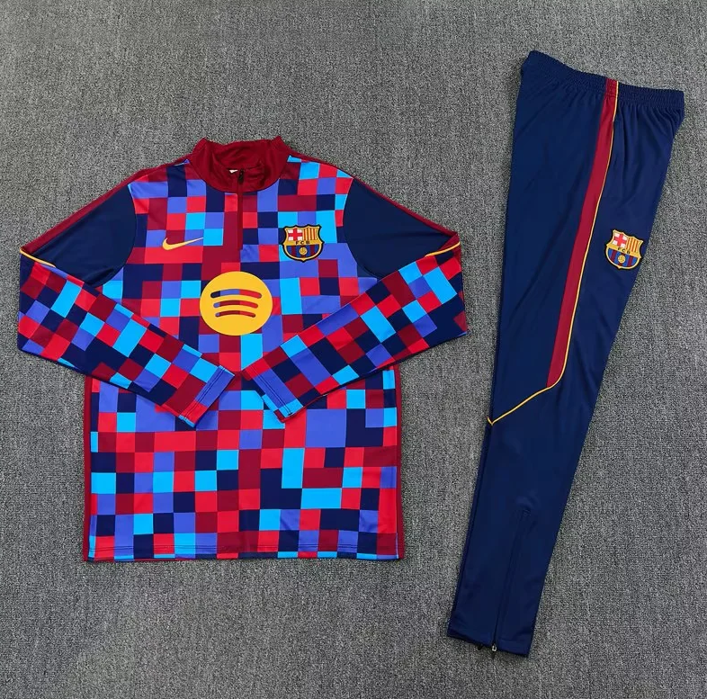 Chandal de entrenamiento Barcelona 26/27 rojo y azul (tallas adultos y niños)
