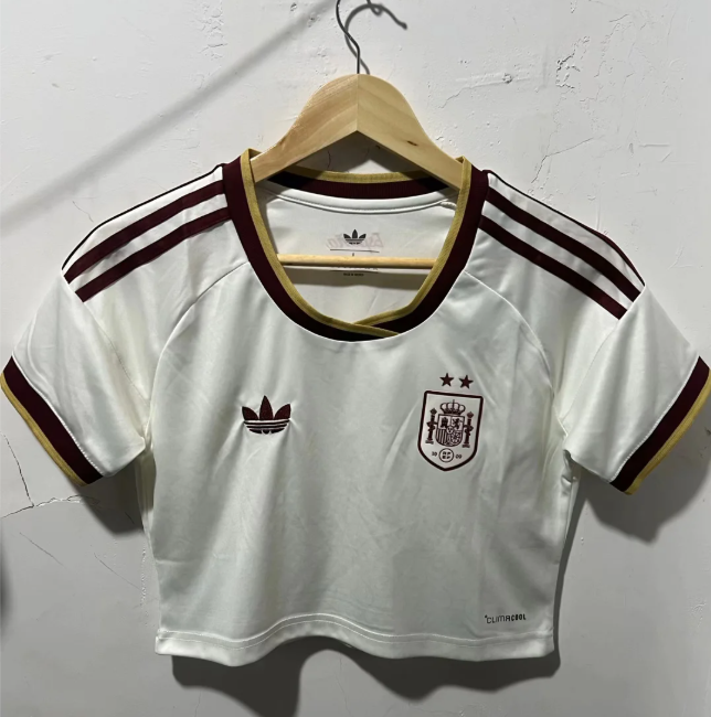 Crop España dos estrellas Mundial 2026 Visitante (tallas S-XXL)