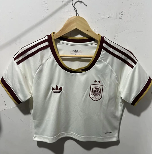Crop España dos estrellas Mundial 2026 Visitante (tallas S-XXL)