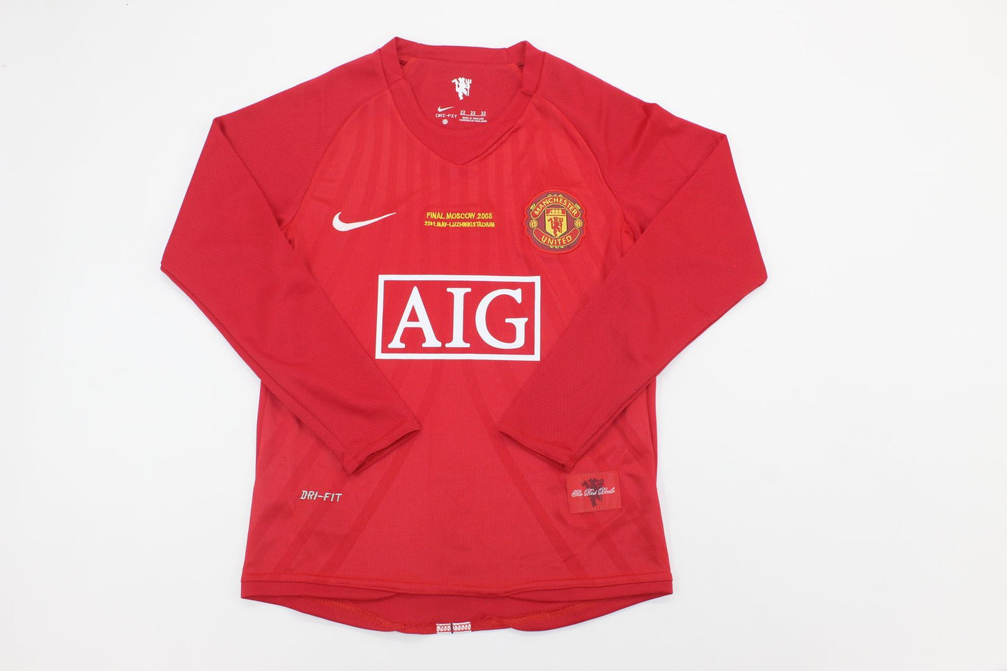 Camiseta Manga larga Manchester United 2007-08 Final Champions