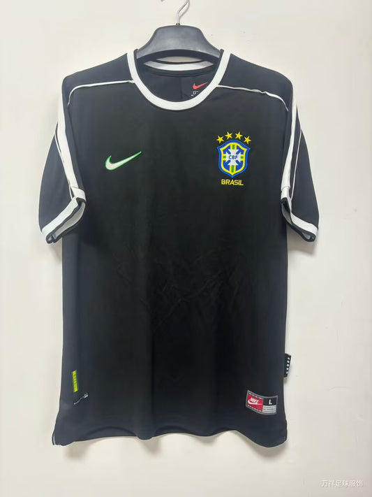 Camiseta Brasil 1998 negra (tallas S-2XL)