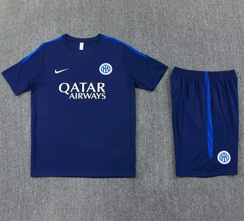 Conjunto de entrenamiento Inter de milan 26/27 azul oscuro (tallas adultos y niños)