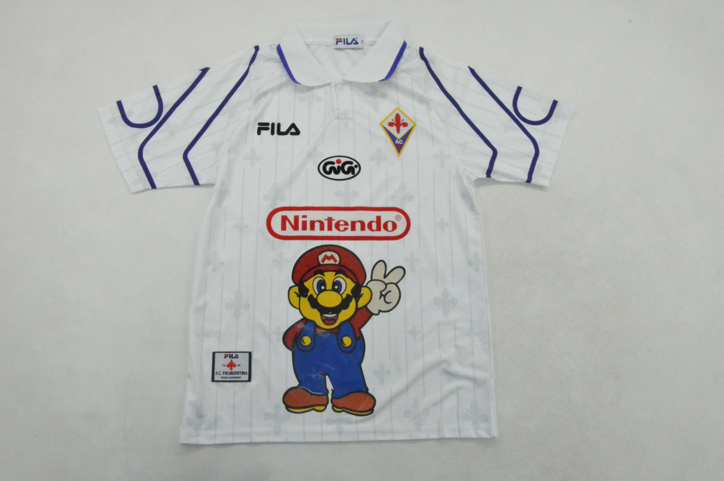 Camiseta Fiorentina 1997-98 versión Mario Bros (tallas S-2XL)