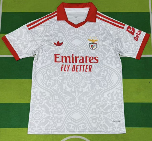 Camiseta Benfica 26/27 blanca Visitante (tallas S-4XL)
