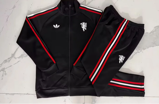 Chandal Manchester United 2026 negro originals (tallas adultos y niños)