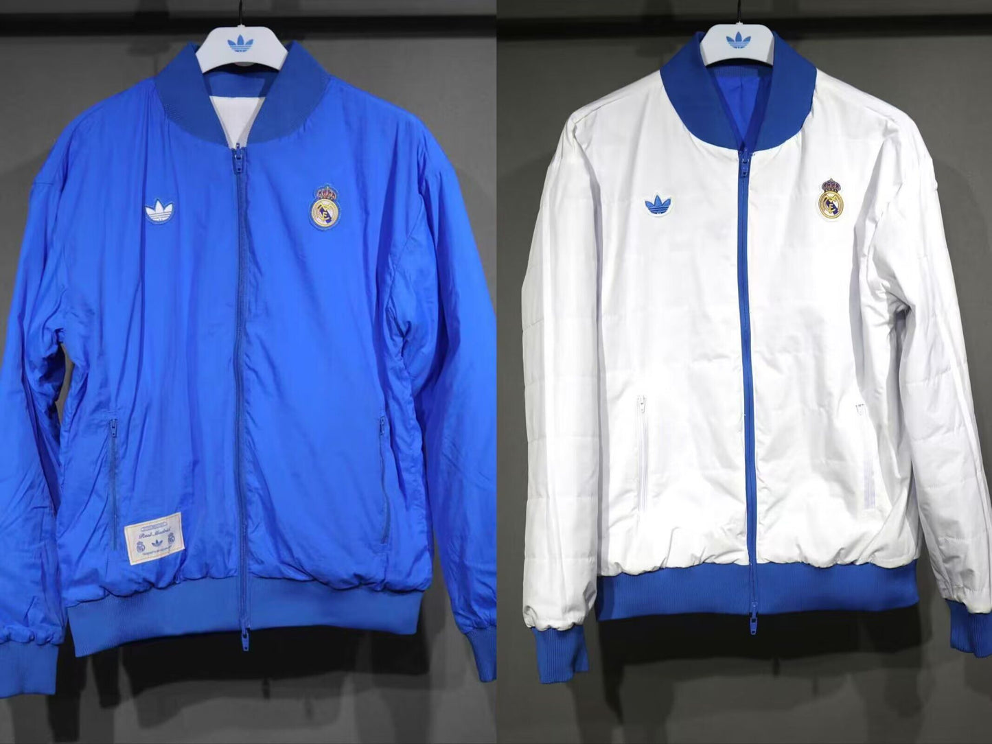 Chaqueta reversible Real Madrid azul/blanco