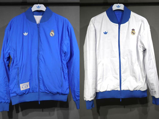Chaqueta reversible Real Madrid azul/blanco