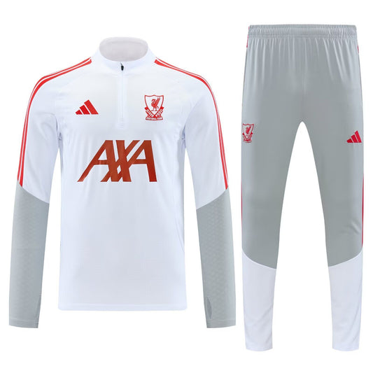 Chandal de entrenamiento Liverpool 26/27 blanco (tallas adultos y niños)