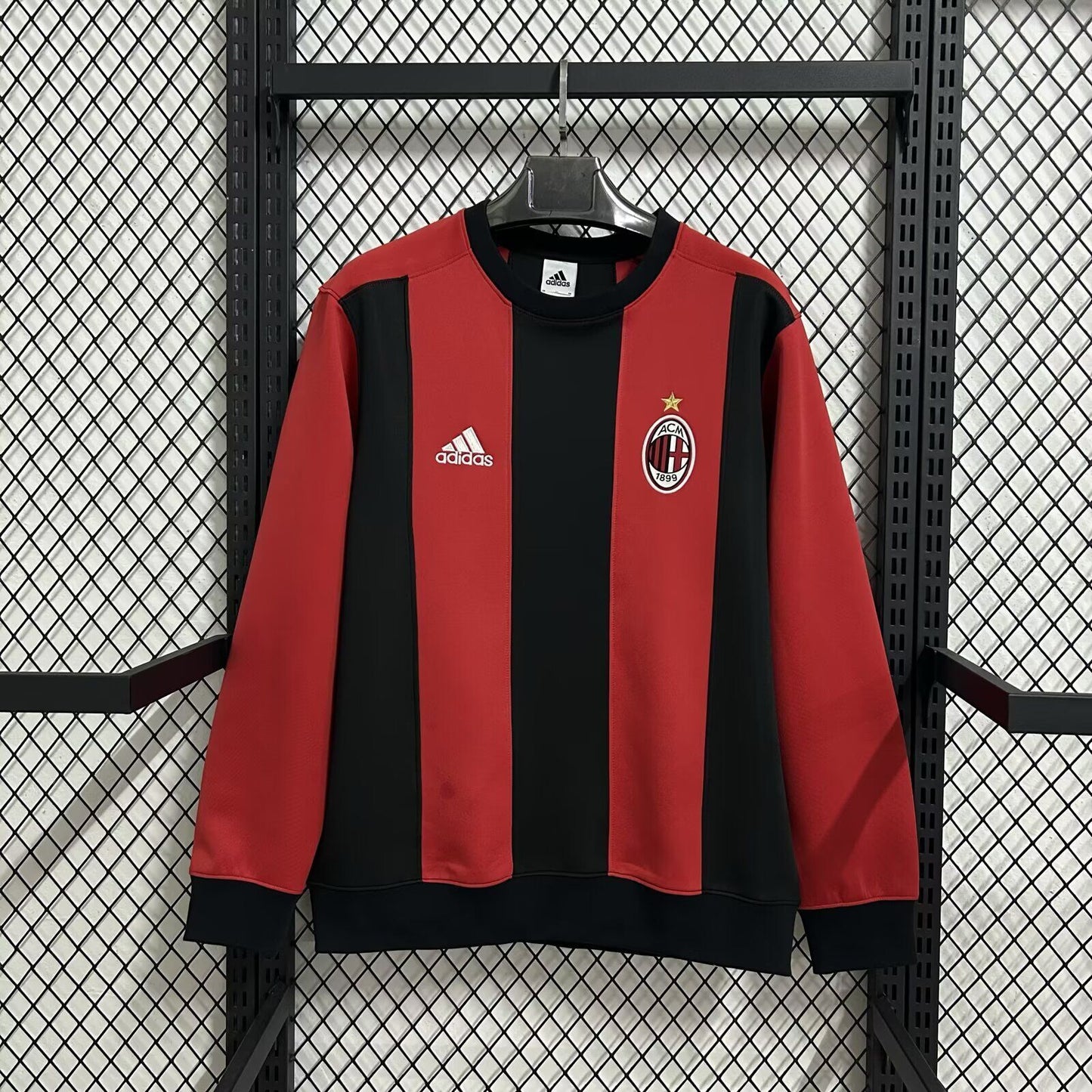 Sudadera Milan negro y rojo (Solo tallas M-4XL)