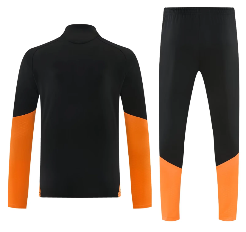 Chandal de entrenamiento Arsenal 26/27 negro con naranja (tallas S-XXL)