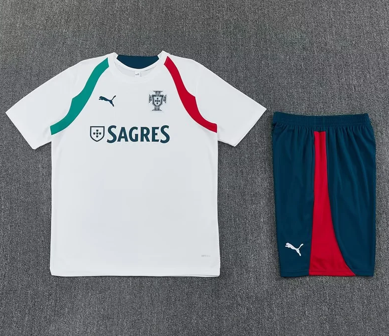 Conjunto de entrenamiento Portugal 2026 blanca (talla adultos y niños)