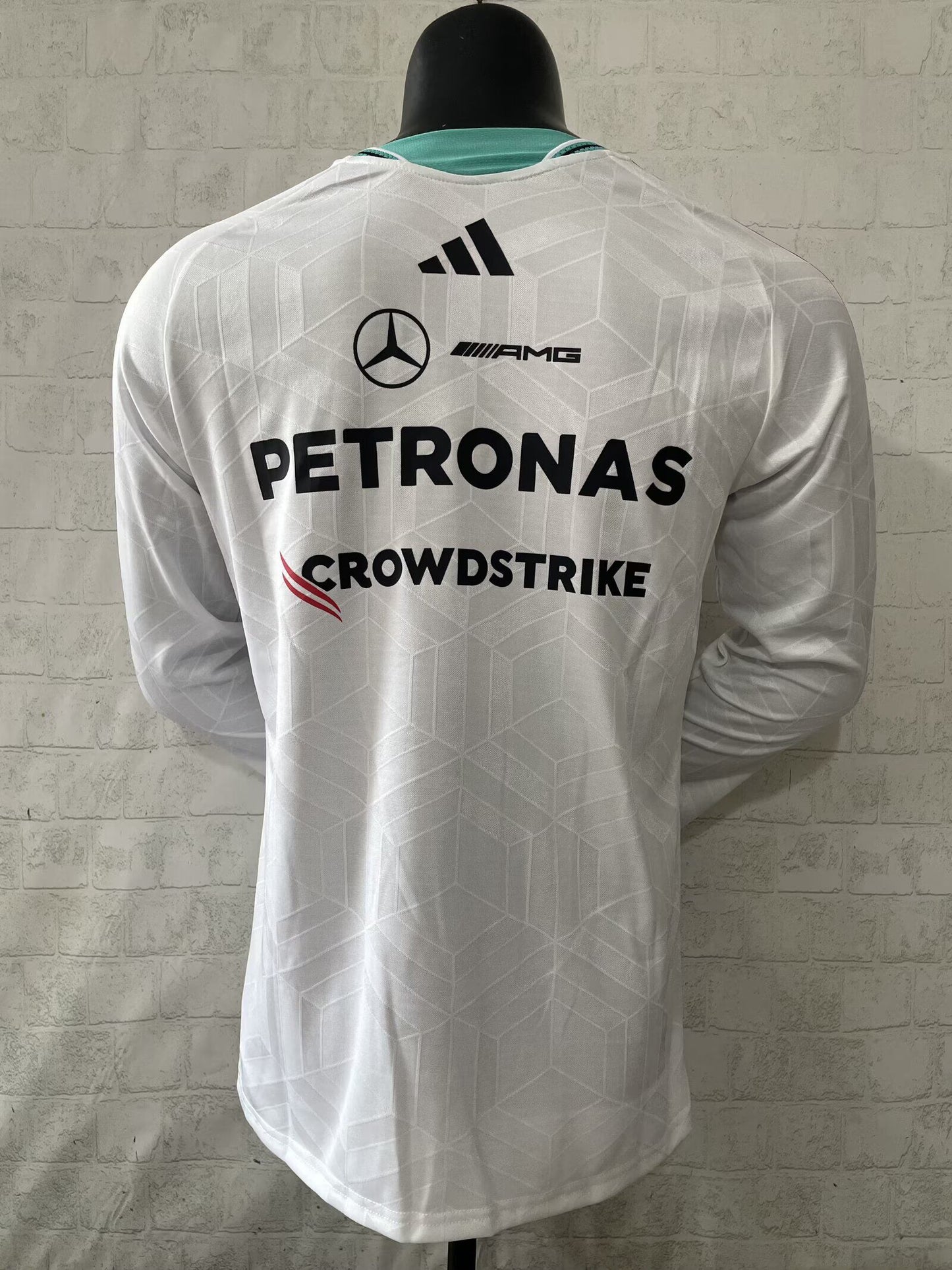 Camista manga larga Mercedes 2026 blanca (tallas S-5XL)