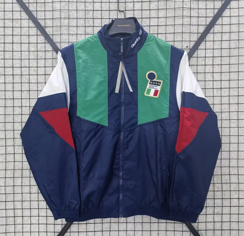 Chaqueta cortavientos Italia 2026 verde (solo tallas S-2XL)