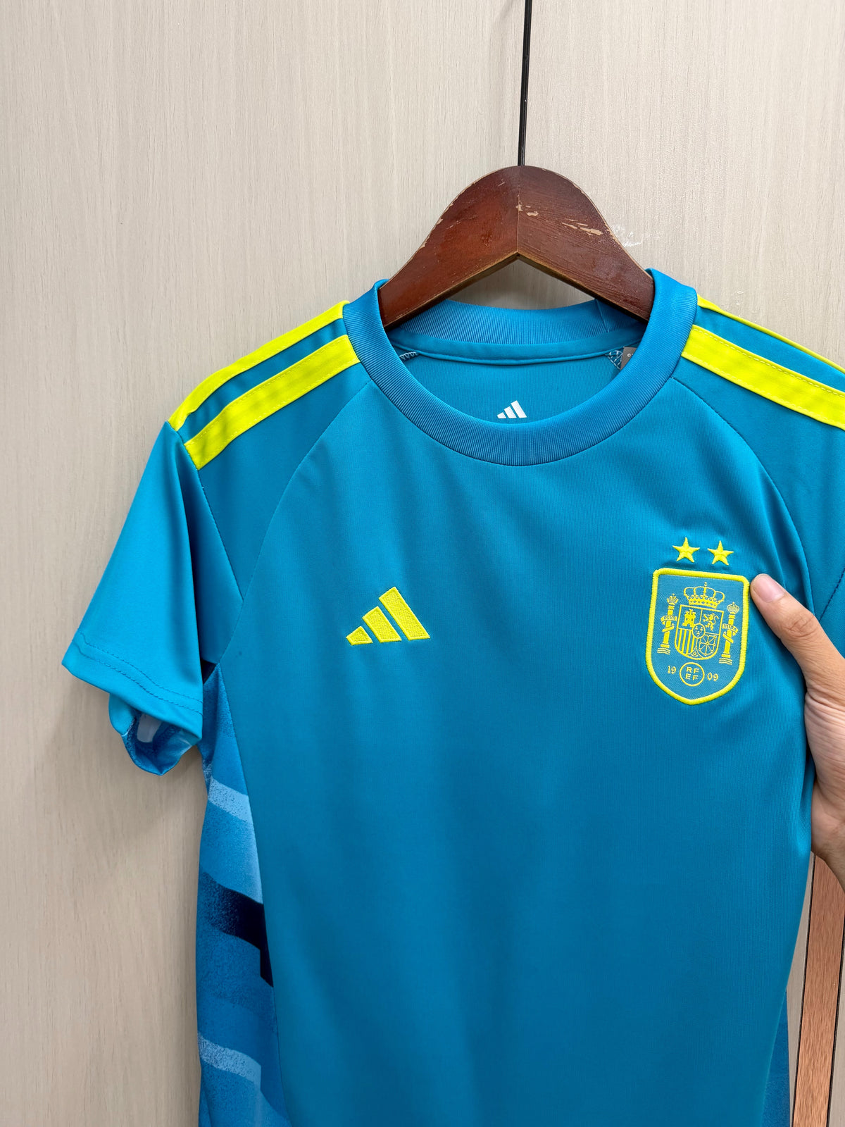 Equipacion España Portero Mundial 2026 dos estrellas