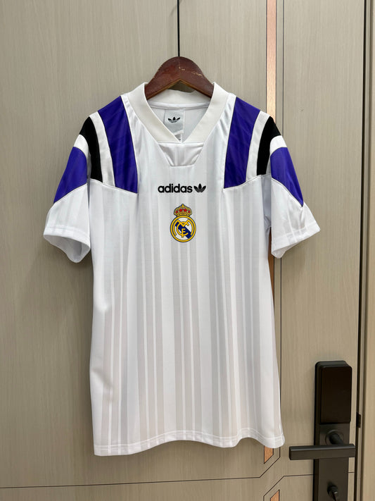 Camiseta Real Madrid 26-27 EQT edicion especial retro blanca y morada (tallas S-2XL)