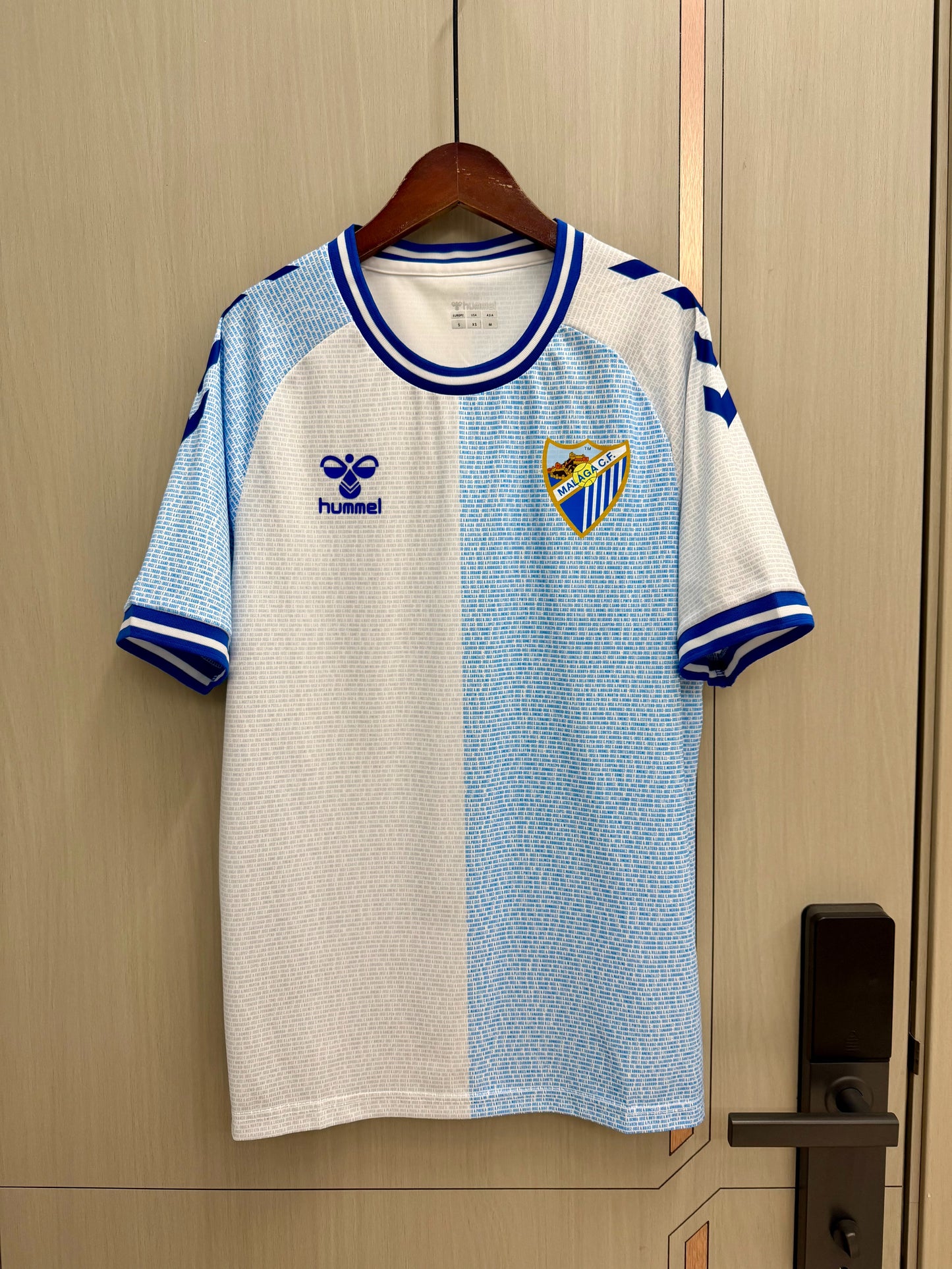 Camiseta de Malaga 26/27 azul blanco (tallas S-4XL)