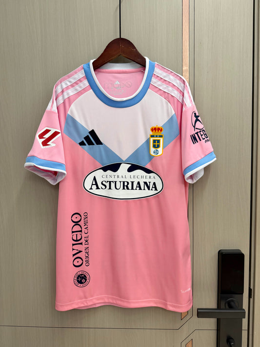 Camiseta Oviedo 26/27 rosa tercera equipacion (S-4XL)