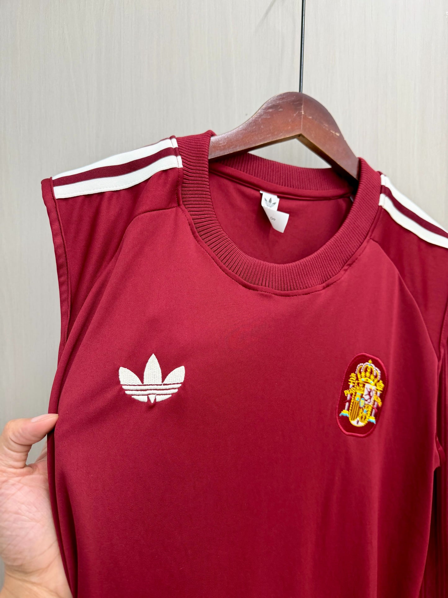 Conjunto sin mangas España Mundial 2026 rojo (tallas S-2XL)