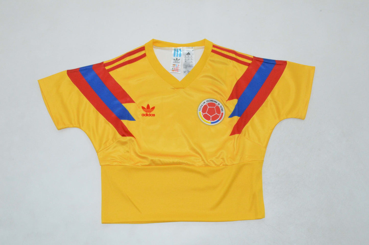 Crop Colombia 1990 modelo retro para mujer (tallas XS-XL)