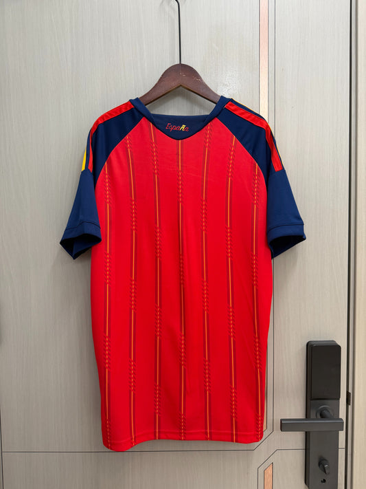 Camiseta España dos estrellas Local Mundial 2026 parche campeón (Tallas S-4XL)