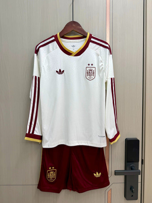 Equipacion manga larga dos estrellas España Mundial 2026 Visitante