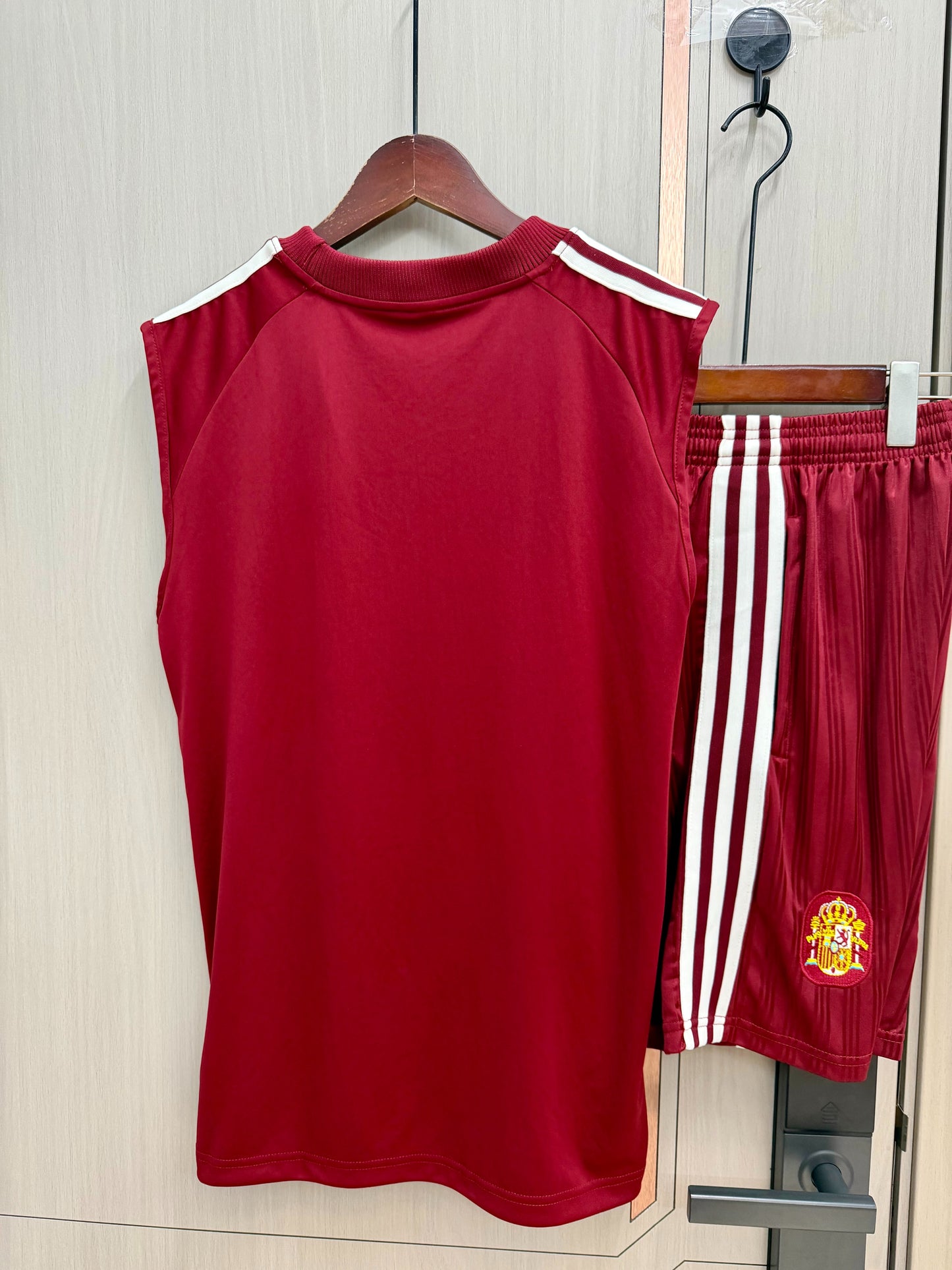 Conjunto sin mangas España Mundial 2026 rojo (tallas S-2XL)