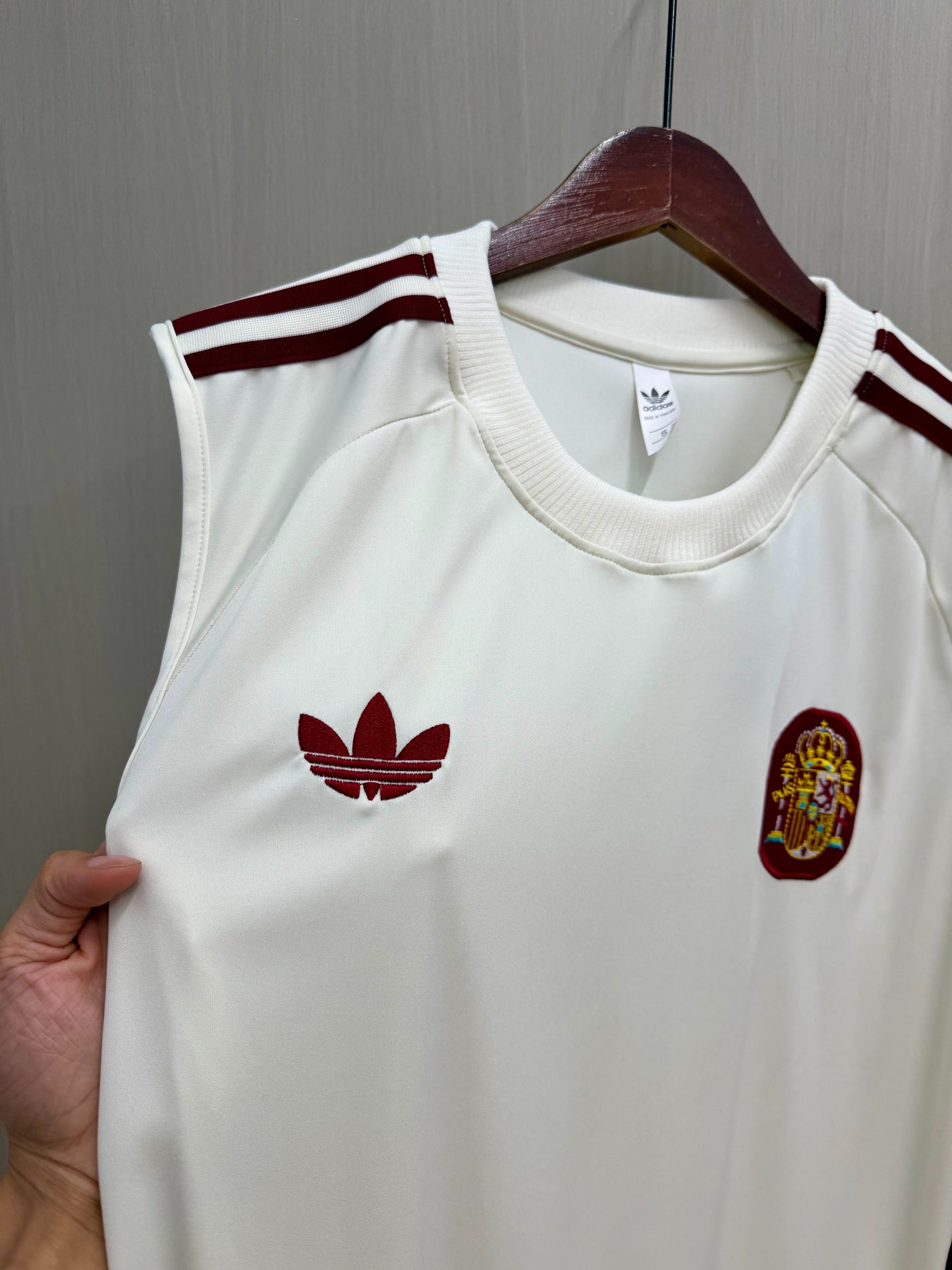 Conjunto sin mangas España Mundial 2026 blanco  (tallas S-2XL)
