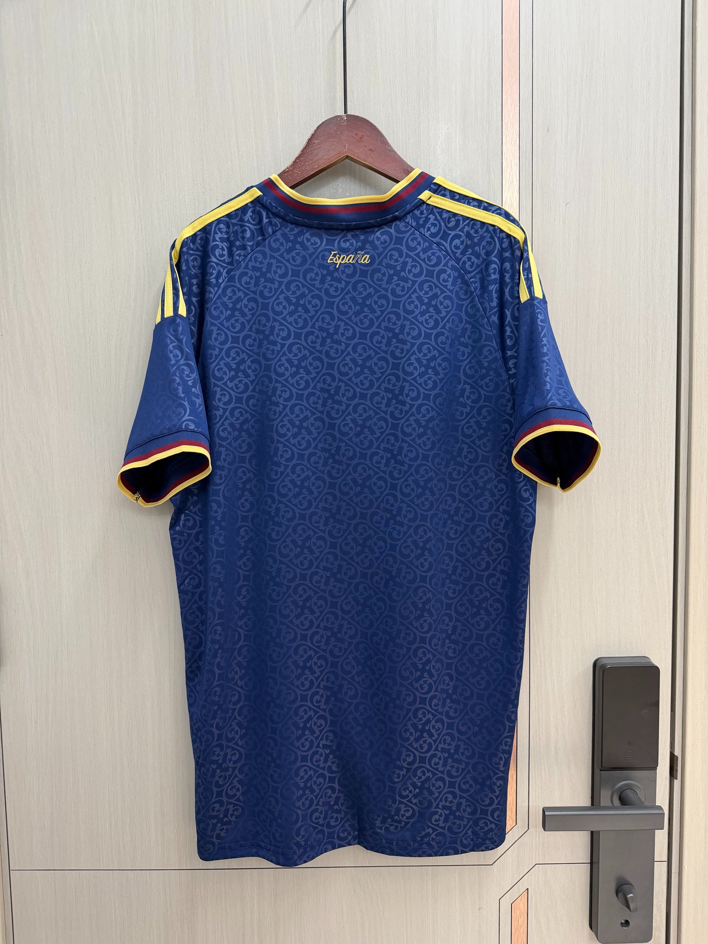 Camiseta España dos estrellas Mundial 2026 azul (solo versión fans) (tallas S-4XL)