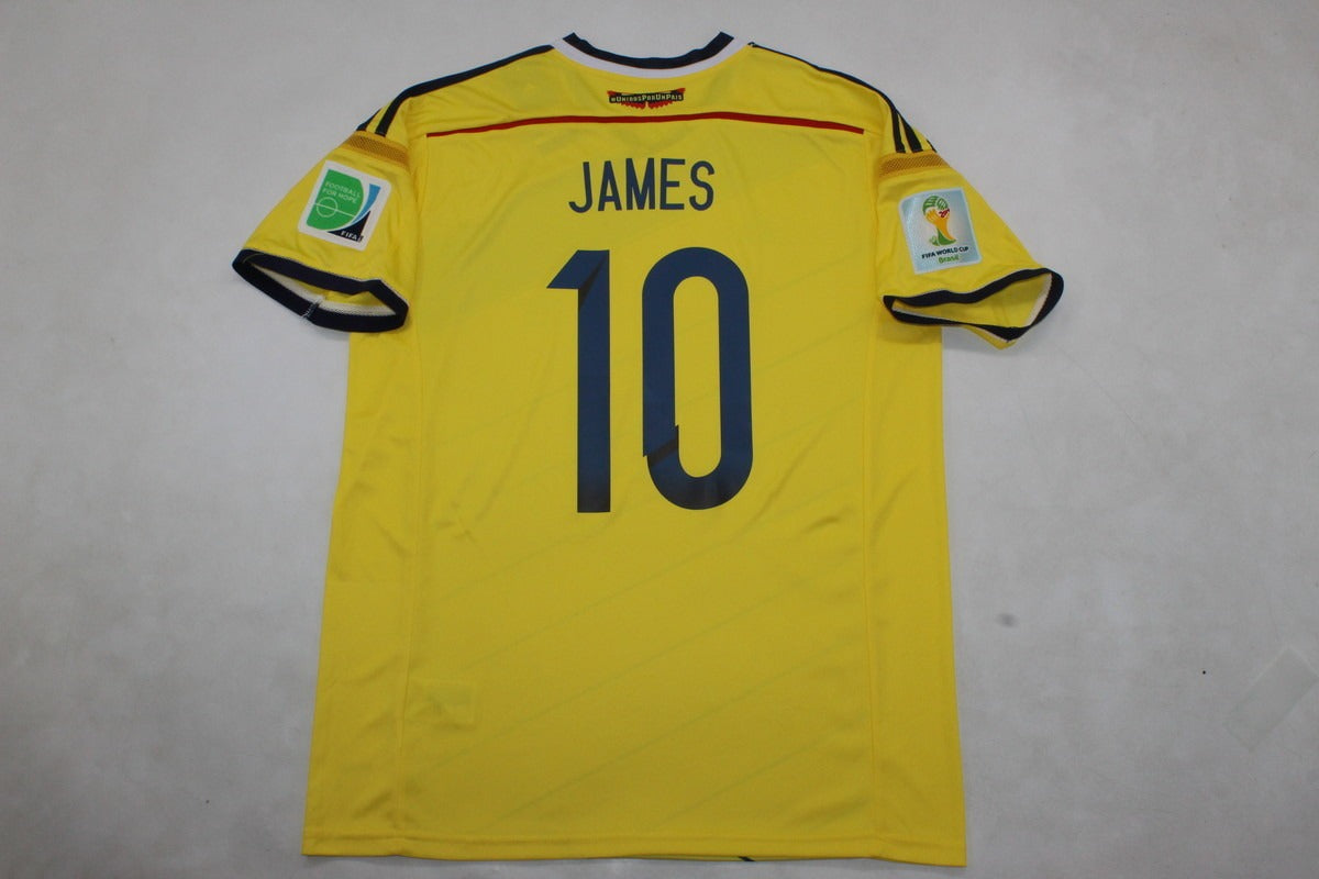 Camiseta Colombia Mundial 2014 (tallas S-2XL)