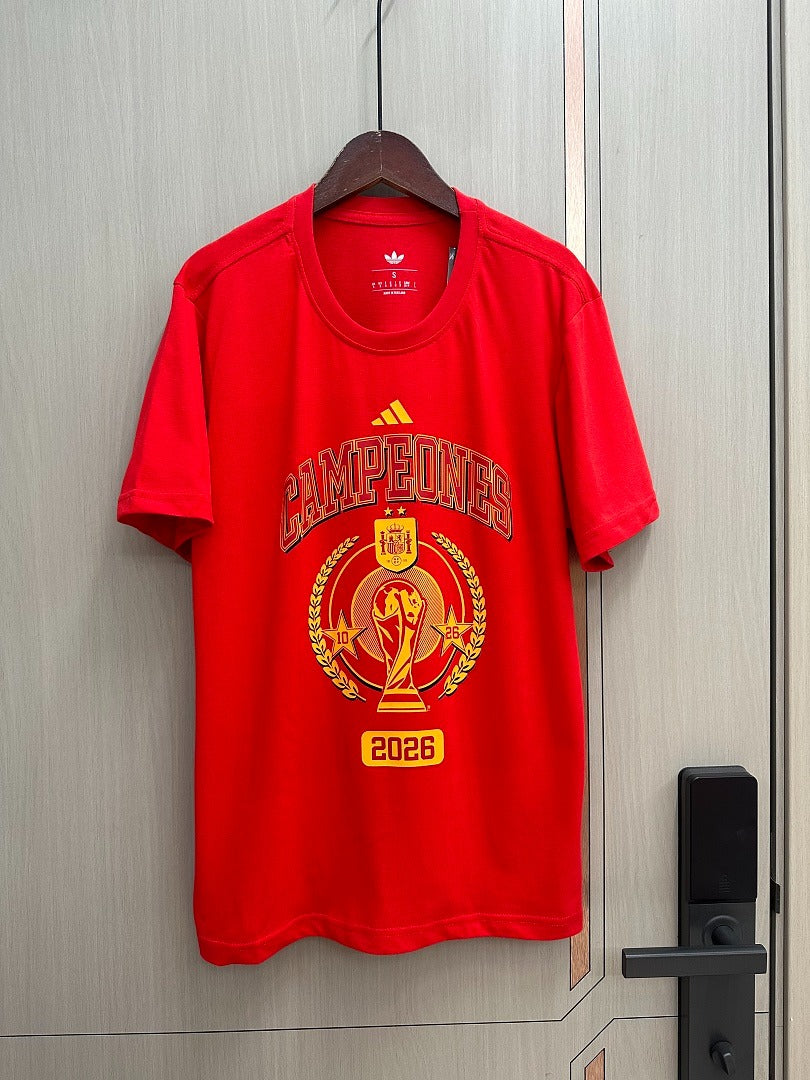 Camiseta algodon especiales campeones del mundo España (diferente modelos, solo tallas adultos)