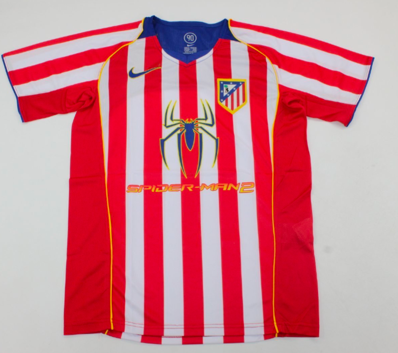 Camiseta Atletico de Madrid 2004-05 Local Spiderman