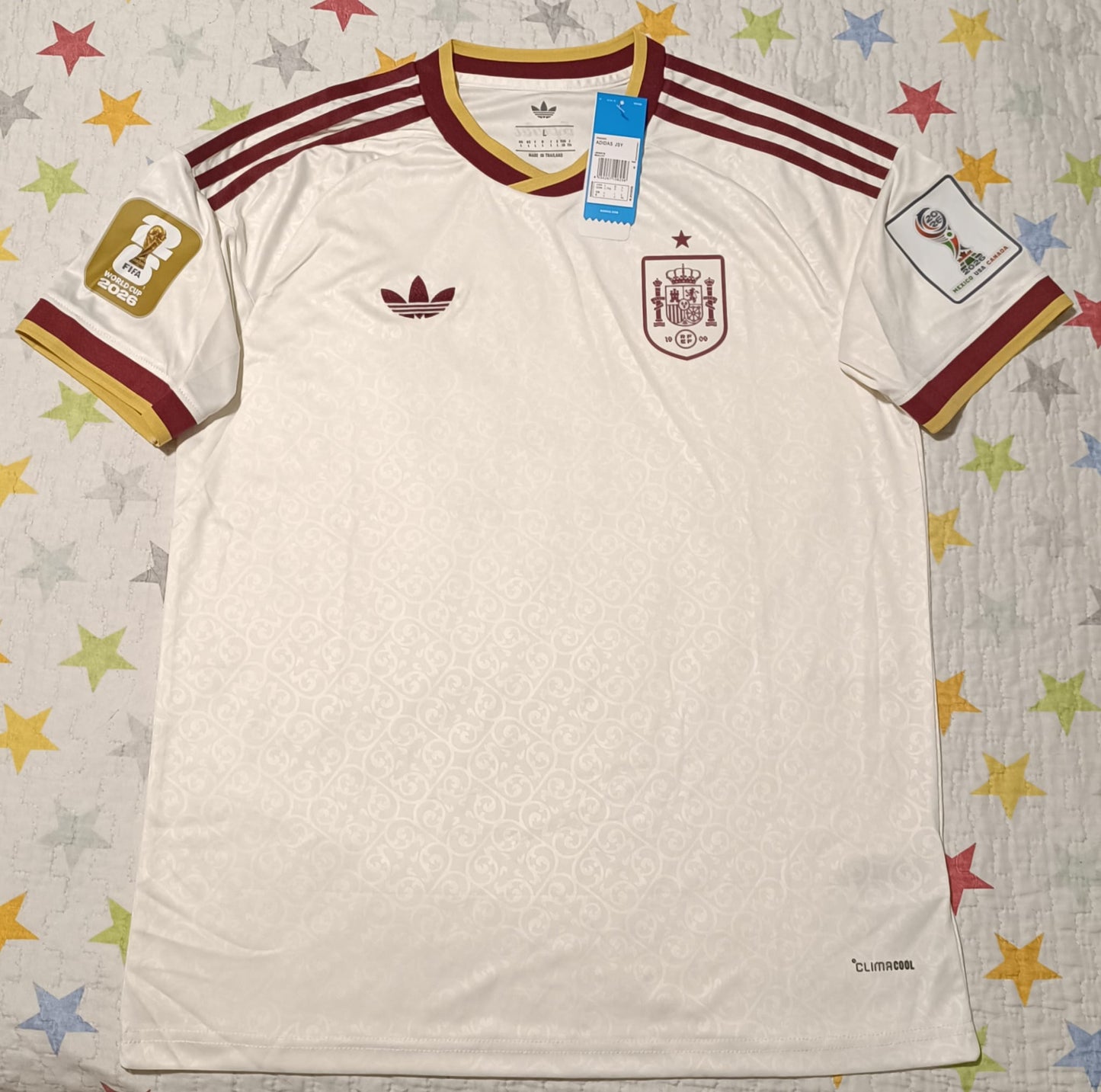 Camiseta España Visitante Mundial 2026 (tallas S - 4XL)