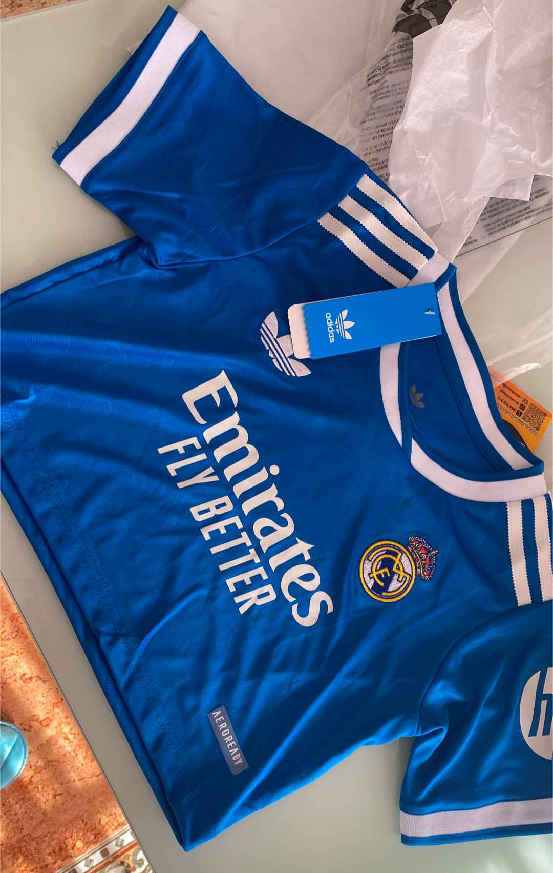 Crop Real Madrid Azul