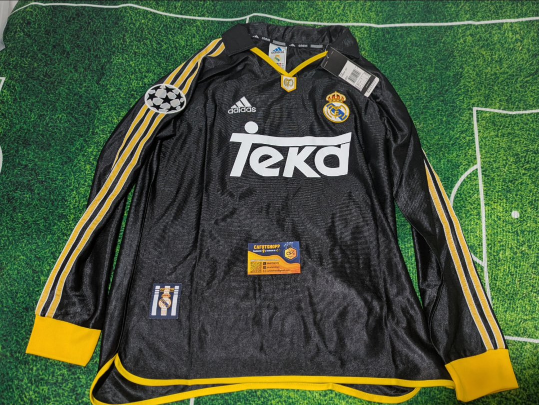 Camiseta Real Madrid 99/00 Retro Visitante Manga larga