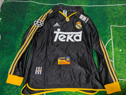 Camiseta Real Madrid 99/00 Retro Visitante Manga larga