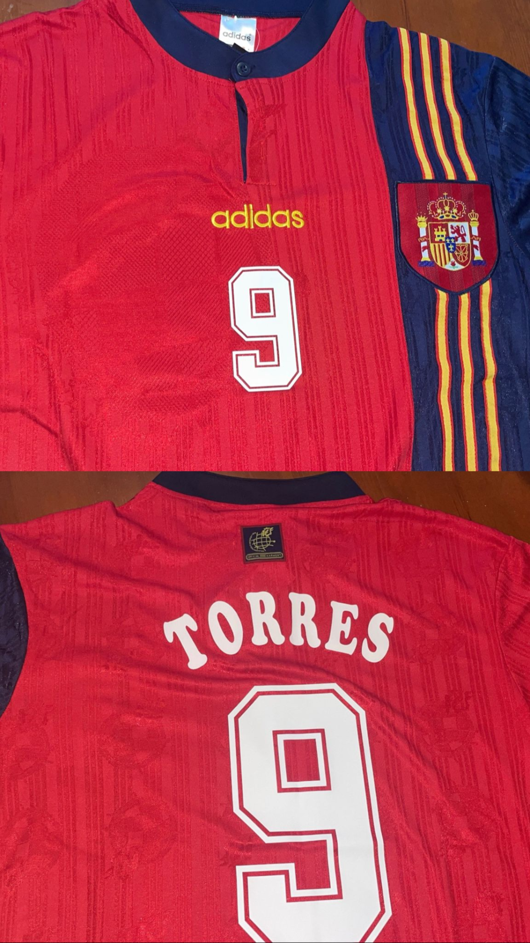 Camiseta España Retro 1996