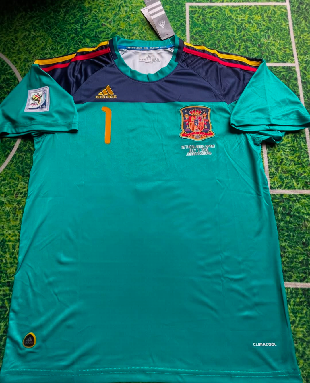 Camiseta Portero España 2010 Final Mundial