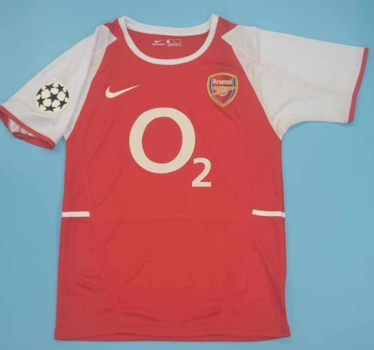 Camiseta Arsenal 2002/04