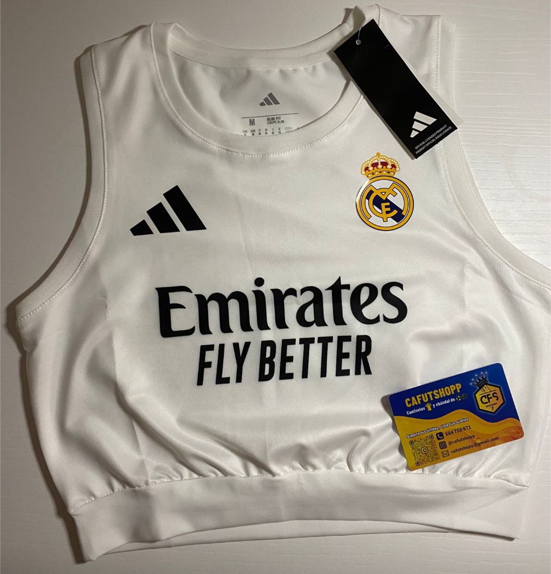 Top Mujer Real Madrid Blanco