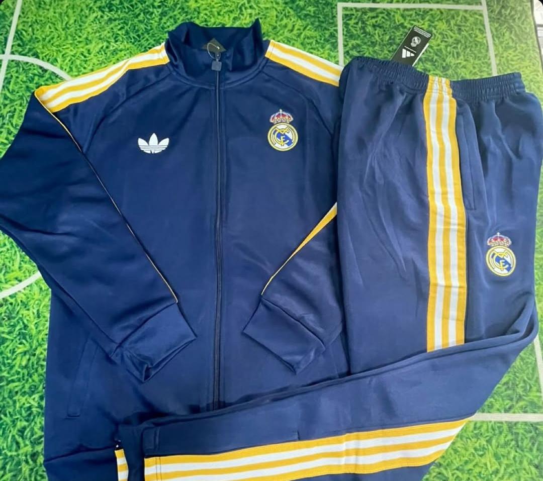 Chandal azul oscuro original Real Madrid 2026 (tallas S-XXL)
