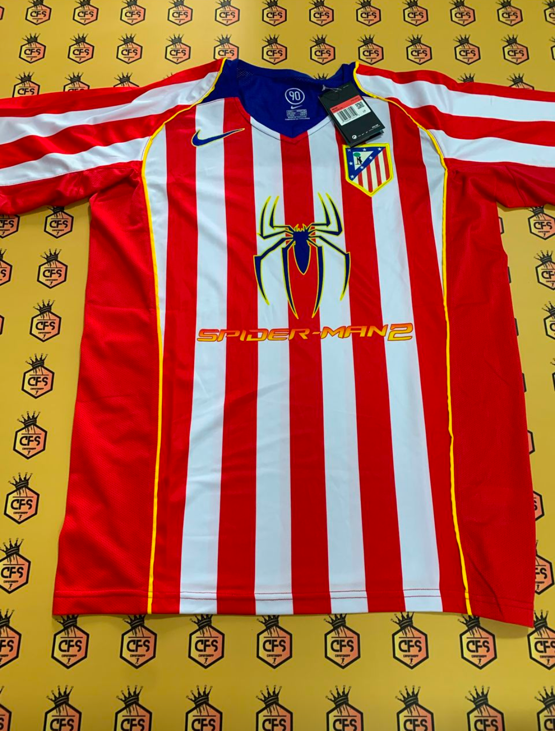 Camiseta Atletico de Madrid 2004-05 Local Spiderman